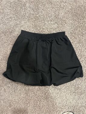 Steve Madden Black Athletic Shorts with Elastic Waist